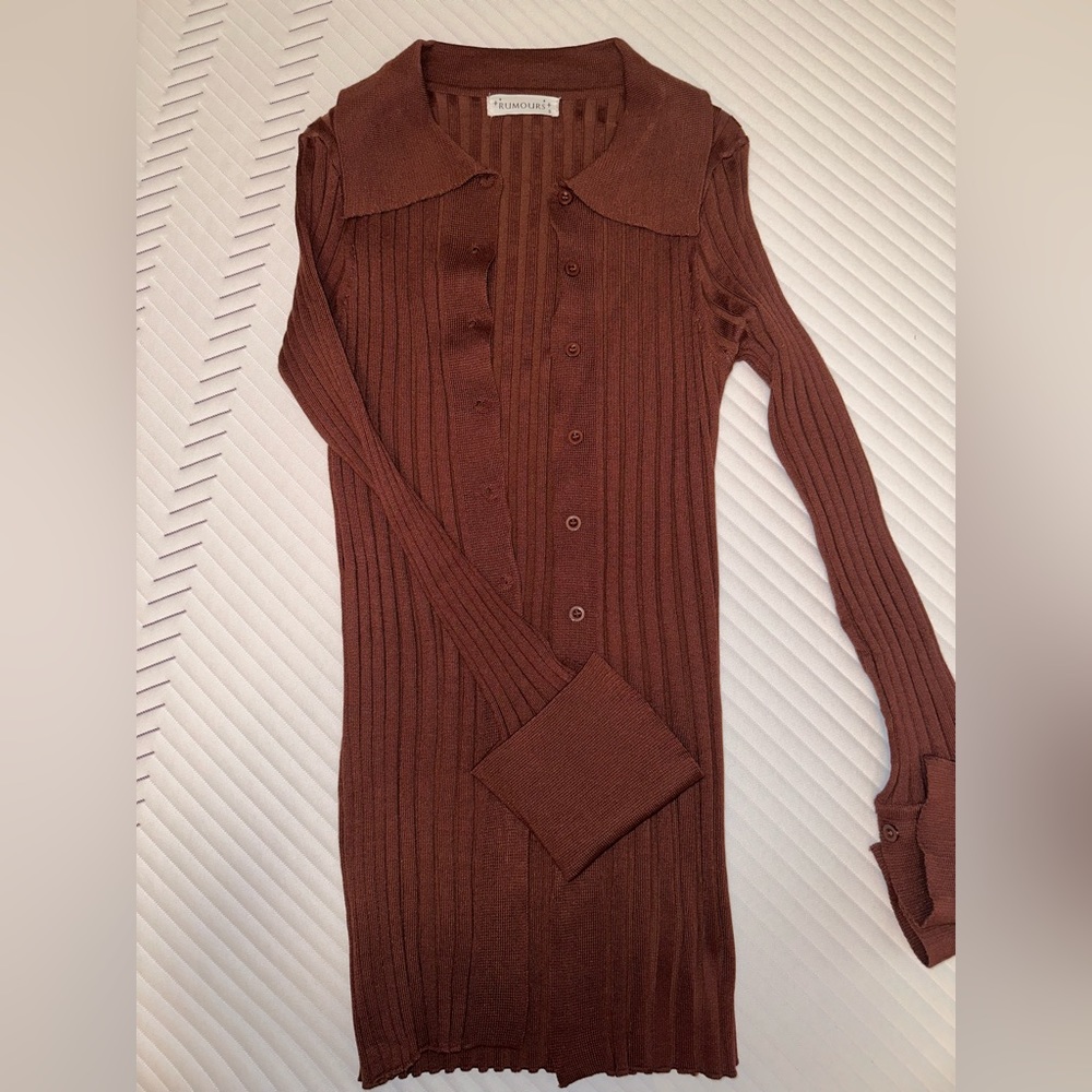 🌷Brown button up cardigan - size small🌷